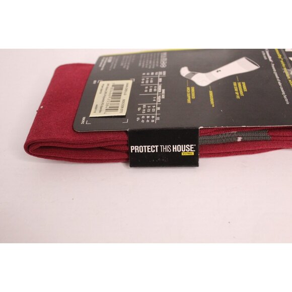 UA Soccer Socks ArmourDry L Men's Maroon Crimson Red 9-12.5 1 Pair Vintage - Picture 7 of 8